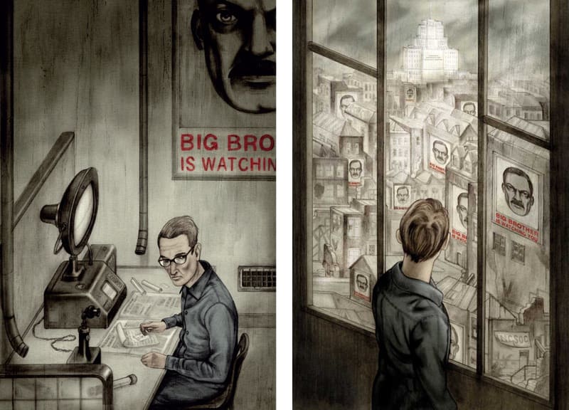 Ilustraciones del libro 1984 (George Orwell), por The Folio Society